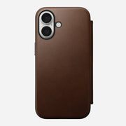 Modern Leather Folio - iPhone 16 | Brown | Nomad Leather