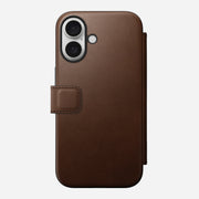 Modern Leather Folio - iPhone 16 | Brown | Nomad Leather