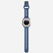 Back view of the 45mm Naval Blue Sport Band, demonstrating the ergonomic design that ensures comfort and stability