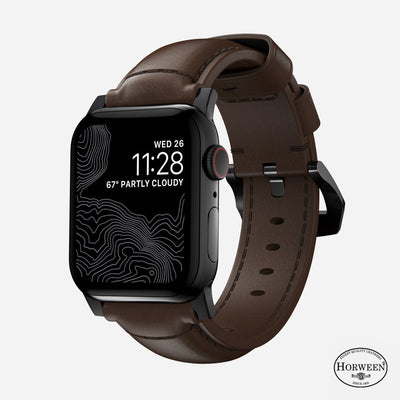 Traditional Band - 41mm | Black Hardware | Rustic Brown | Horween