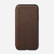 Modern Leather Folio - iPhone XS | Rustic Brown | Horween