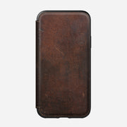 Modern Leather Folio - iPhone XS | Rustic Brown | Horween