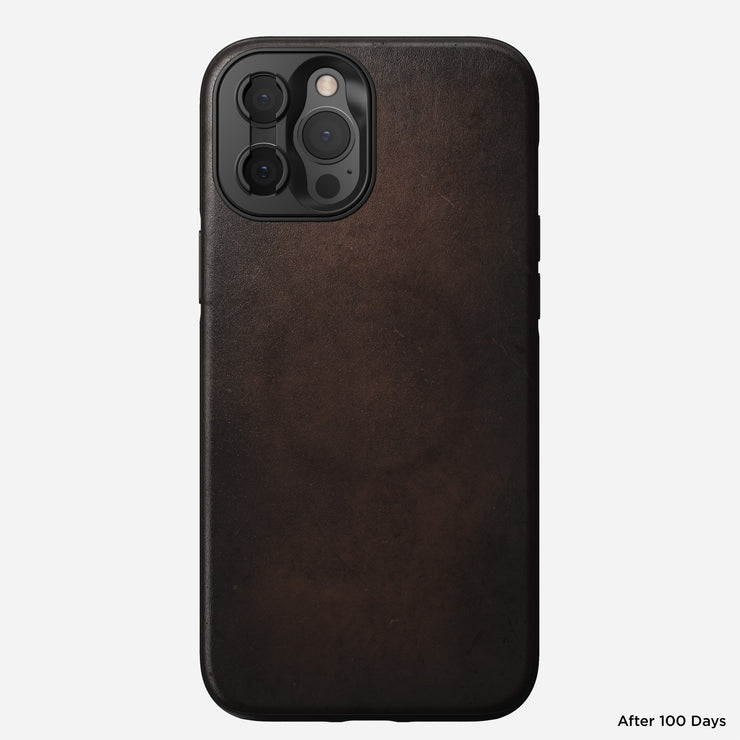 Modern Leather Case - iPhone 12 Pro Max | Rustic Brown | Horween | Moment