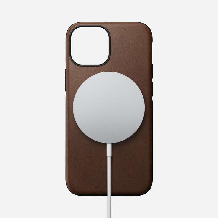 Modern Leather Case - iPhone 13 Mini | Rustic Brown | Horween