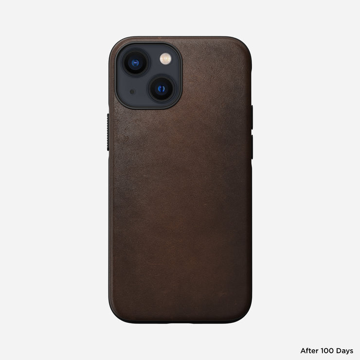 Modern Leather Case - iPhone 13 Mini | Rustic Brown | Horween