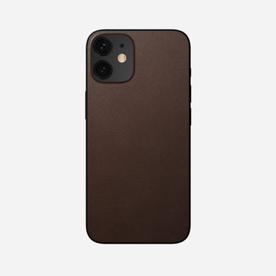 Open Box /// Leather iPhone Skin - iPhone 12 mini | Rustic Brown | Horween