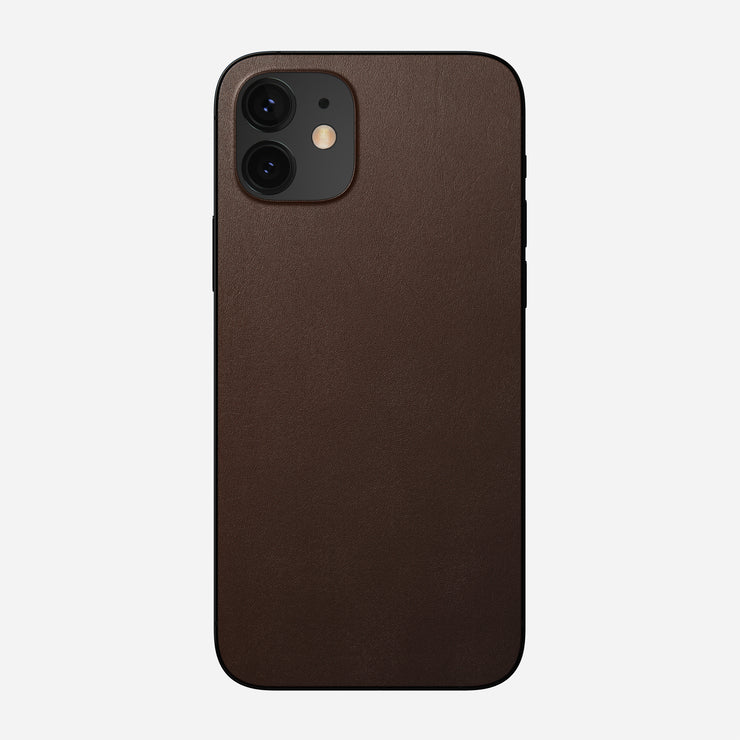 Open Box /// Leather iPhone Skin - iPhone 12 | Rustic Brown | Horween