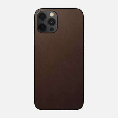 Open Box /// Leather iPhone Skin - iPhone 12 Pro | Rustic Brown | Horween