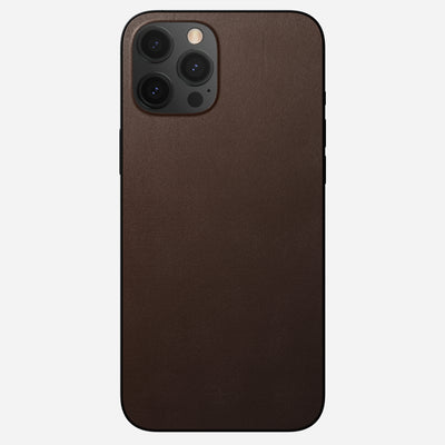 Open Box /// Leather iPhone Skin - iPhone 12 Pro Max | Rustic Brown | Horween