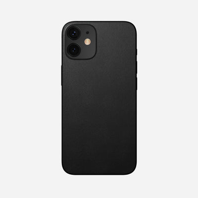 Open Box /// Leather iPhone Skin - iPhone 12 mini | Black | Horween