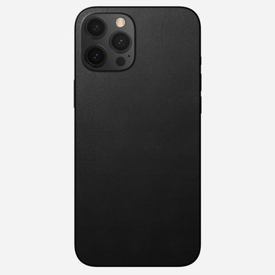 Open Box /// Leather iPhone Skin - iPhone 12 Pro Max | Black | Horween
