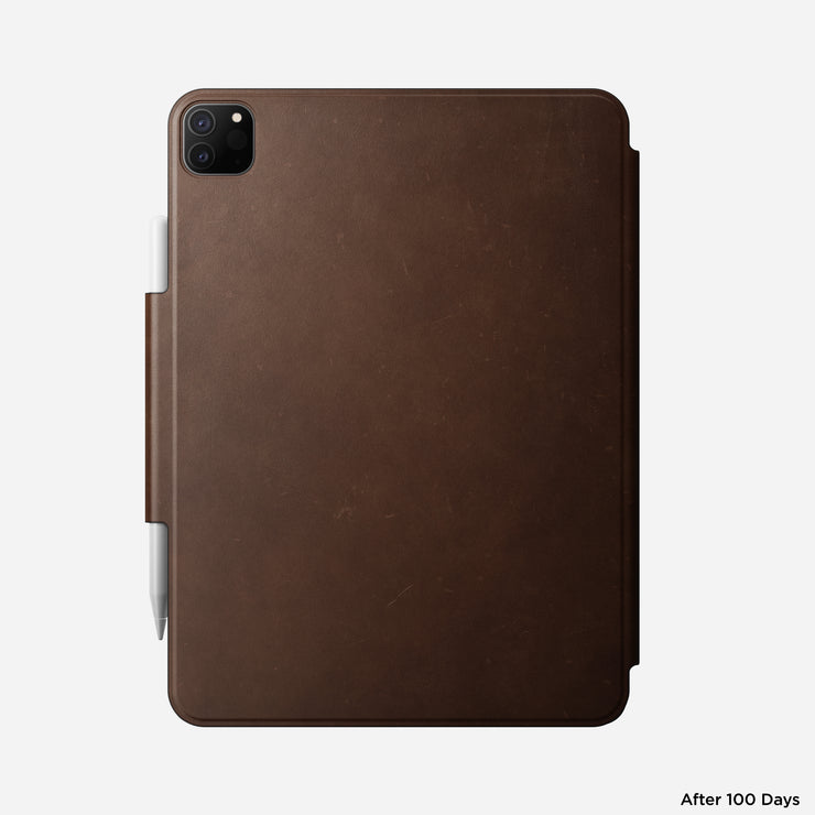 Leather Folio - iPad Pro 11 (4th Gen) | Brown | Nomad Leather | Magnetic | Apple Pencil