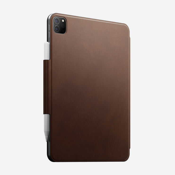 Leather Folio - iPad Pro 11 (4th Gen) | Brown | Nomad Leather | Magnetic | Apple Pencil