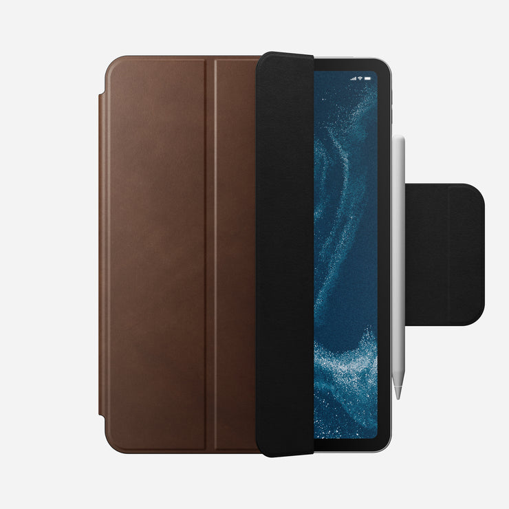 Leather Folio -  M2 iPad 11 | Brown | Nomad Leather | Apple Pencil