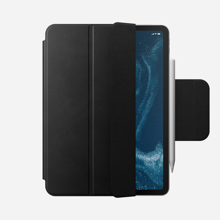 Leather Folio - iPad Pro 11 (4th Gen) | Black | Nomad Leather | Magnetic | Apple Pencil