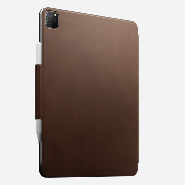 Leather Folio -  M2 iPad 12.9 | Brown | Nomad Leather | Apple Pencil