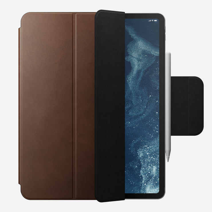 Leather Folio -  M2 iPad 12.9 | Brown | Nomad Leather | Apple Pencil