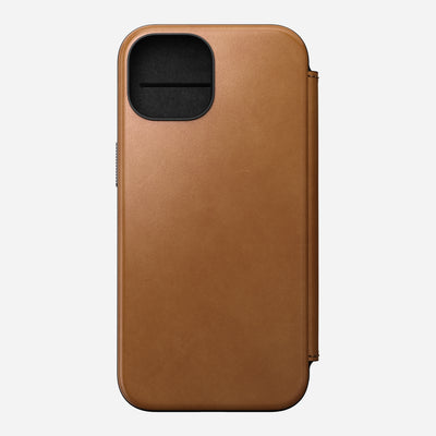 Open Box /// Modern Leather Folio - iPhone 15 | English Tan-C | Nomad Leather