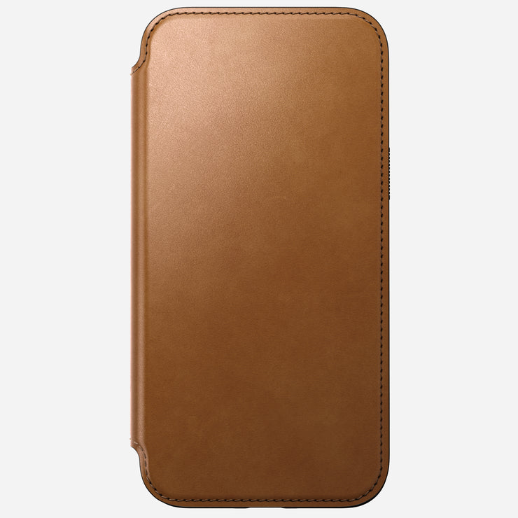 Modern Leather Folio - iPhone 15 Plus | English Tan-C | Nomad Leather