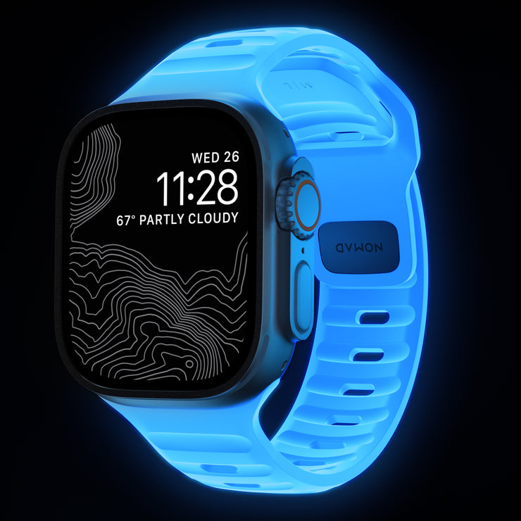 Sport Band - 46mm/49mm | Icy Blue Glow