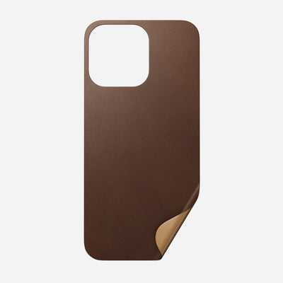 Open Box /// Leather iPhone Skin - iPhone 13 Pro | Rustic Brown | Horween