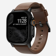 Modern Band - 46mm/49mm | Black Hardware | Brown | Nomad Leather