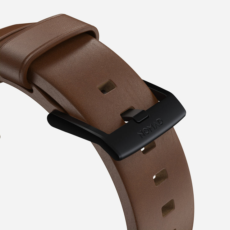 Modern Band - 46mm/49mm | Black Hardware | Brown | Nomad Leather