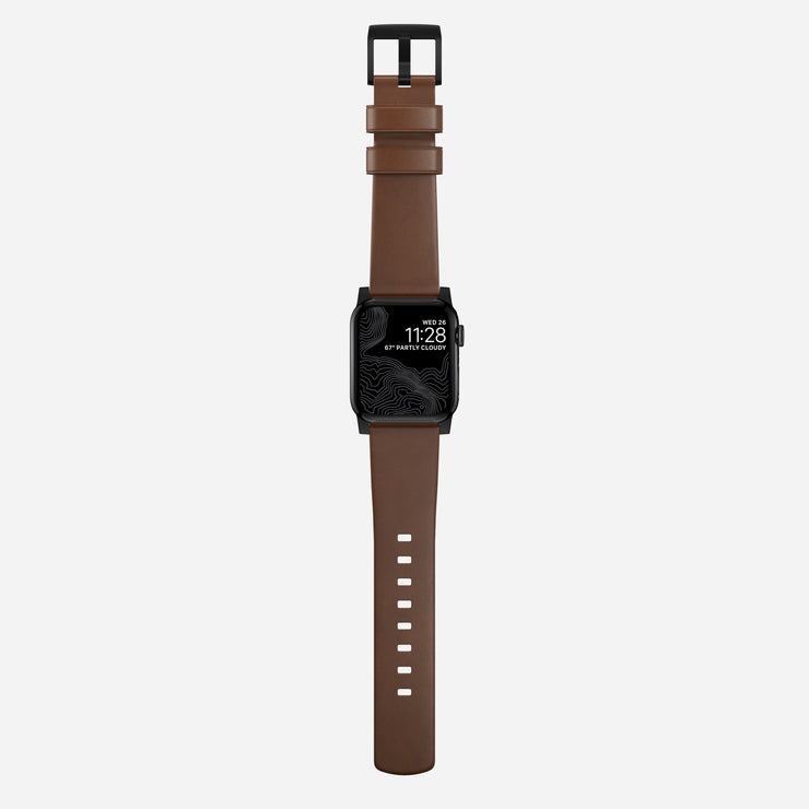 Modern Band - 46mm/49mm | Black Hardware | Brown | Nomad Leather