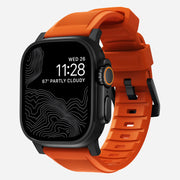 Rugged Band - 46mm/49mm | Black Hardware | Ultra Orange