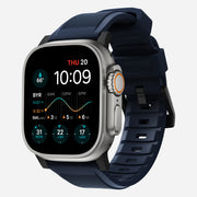 Rugged Band - 46mm/49mm | Atlantic Blue | Black Hardware