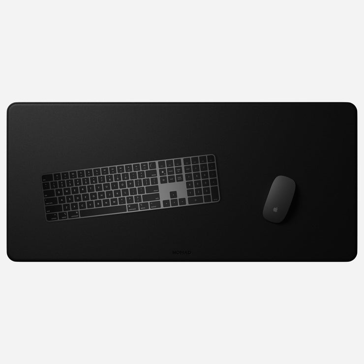 Desk Mat - Black Active Leather