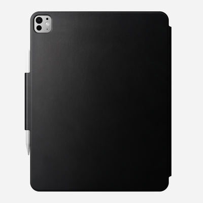 Open Box /// Leather Folio - M4 iPad 13 inch | Black | Nomad Leather | Apple Pencil