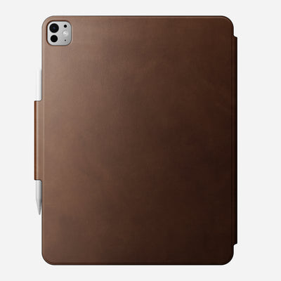 Open Box /// Leather Folio - M4 iPad 13 inch | Brown | Nomad Leather | Apple Pencil