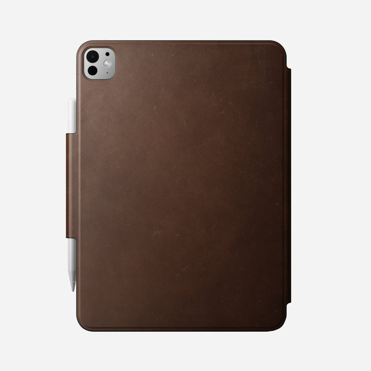 Leather Folio - M4 iPad 11 inch | Brown | Nomad Leather | Apple Pencil