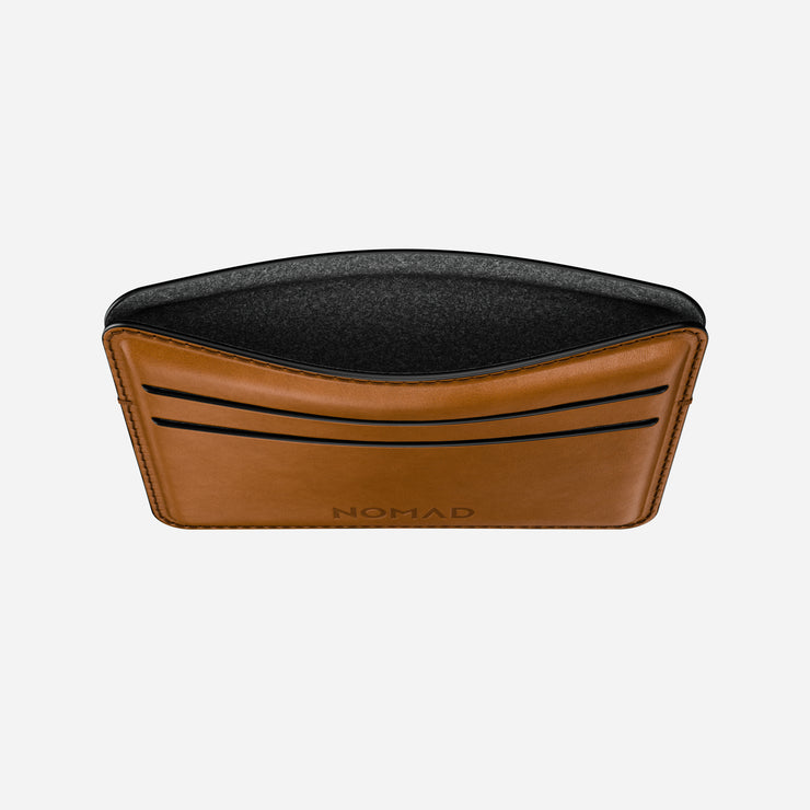 Card Wallet - English Tan | Nomad Leather | Find My