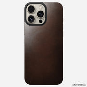 Magnetic Leather Back - iPhone 16 Pro Max | Rustic Brown | Horween | MagSafe