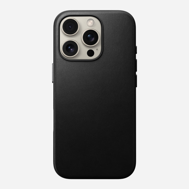 Open Box /// Traditional Leather Case - iPhone 16 Pro | Black | Nomad Leather