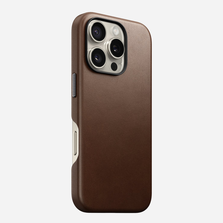 Traditional Leather Case - iPhone 16 Pro | Brown | Nomad Leather