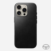 Traditional Leather Case - iPhone 16 Pro | Black | Horween