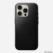 Traditional Leather Case - iPhone 16 Pro | Black | Horween