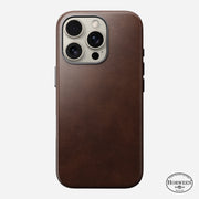 Traditional Leather Case - iPhone 16 Pro | Rustic Brown | Horween