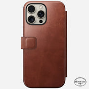 Modern Leather Folio - iPhone 16 Pro Max |  Olde Dublin | Horween