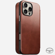 Modern Leather Folio - iPhone 16 Pro Max |  Olde Dublin | Horween