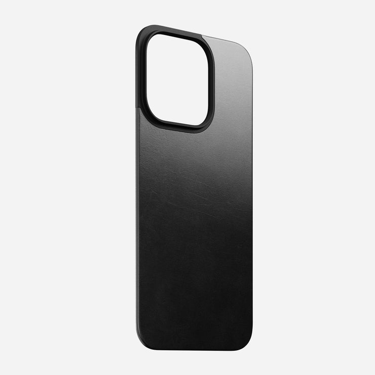 Magnetic Leather Back - iPhone 15 Pro | Black | Horween | MagSafe