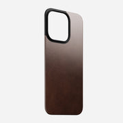 Magnetic Leather Back - iPhone 15 Pro | Rustic Brown | Horween | MagSafe