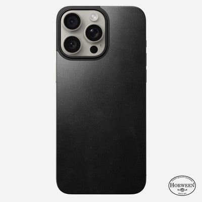 Magnetic Leather Back - iPhone 15 Pro Max | Black | Horween | MagSafe