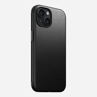 Modern Leather Case - iPhone 15 | Black | Nomad Leather