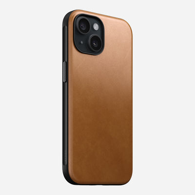 Modern Leather Case - iPhone 15 | English Tan-C | Nomad Leather