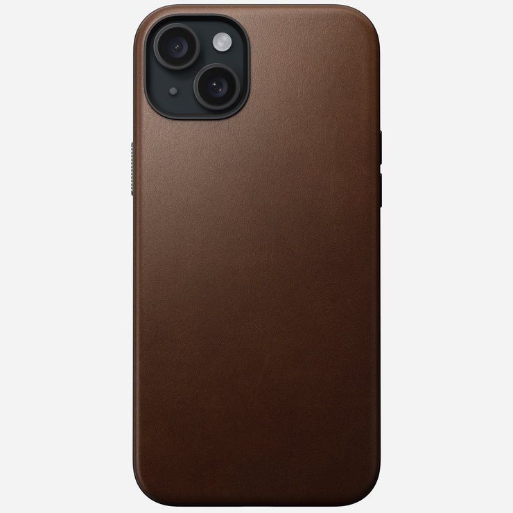 Open Box /// Modern Leather Case - iPhone 15 Plus | Brown | Nomad Leather