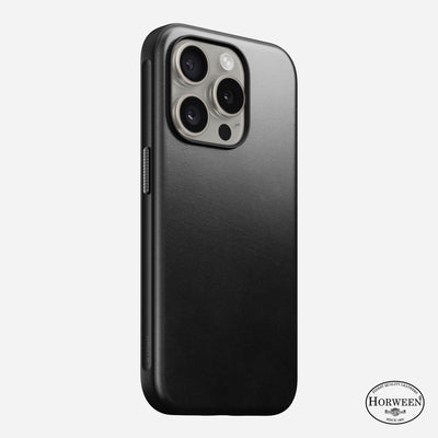 Modern Leather Case - iPhone 15 Pro | Black | Horween